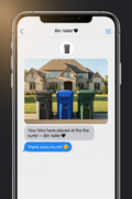 Bin Rescue — Text Confirmation
